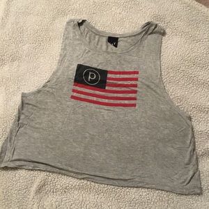 Pure Barre crop top workout tank. Size M